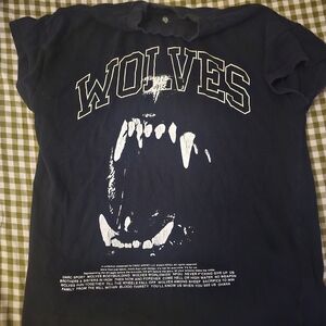 Darc Sport Navy Blue "WOLVES" Graphic Short Sleeve Tee
